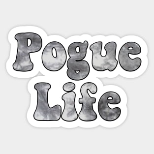 Tie Dye Grey Pogue Life Sticker